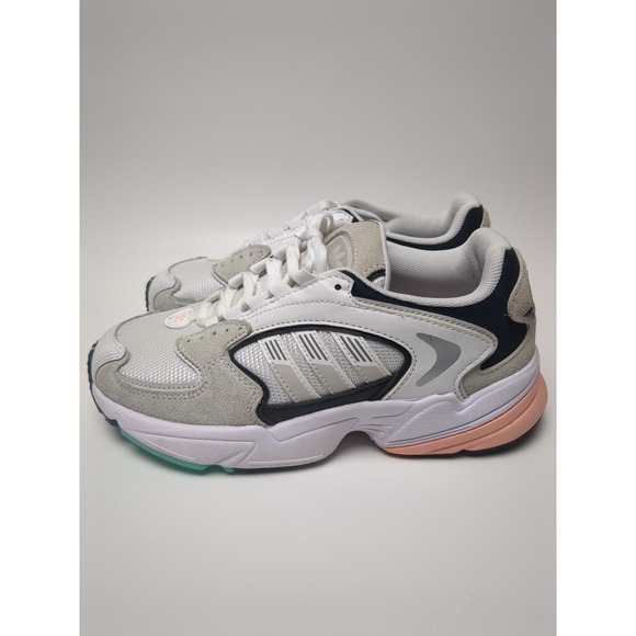 adidas gazelle silver green womens Kids trainers | Adidas Yung 96 El I: White